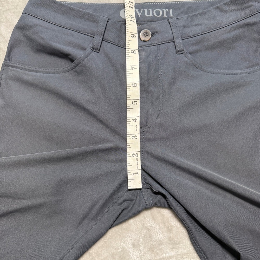 Vuori Mens Meta Pants Charcoal Gray Slim Fit 5-Pocket Performance Chino 28x32 - Picture 6 of 9